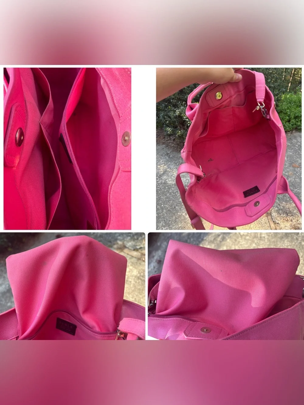 Furla Leather Crossbody Tote Bag